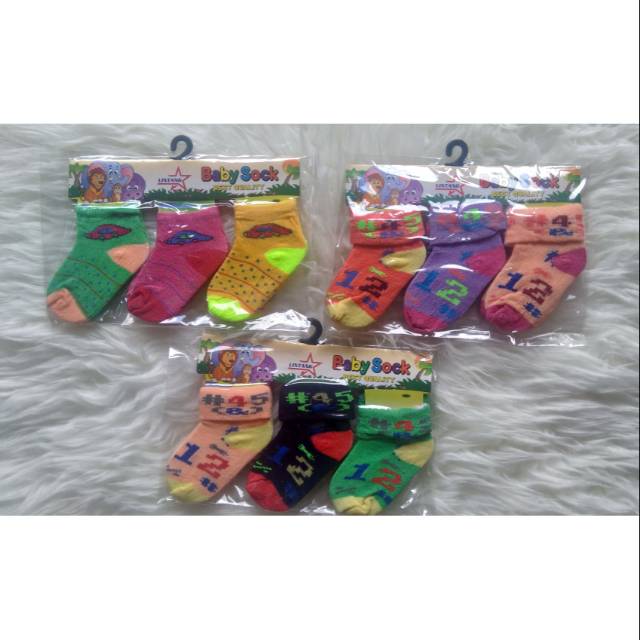 3 Pasang Kaos Kaki Bayi