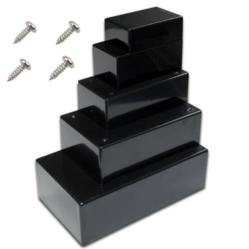 Box Plastik Hitam X1 7,5x5x2,5 cm enclosure box