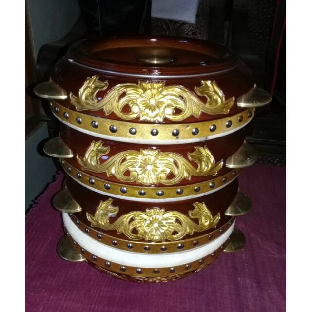 Rebana hadroh jepara ukir 4 biji