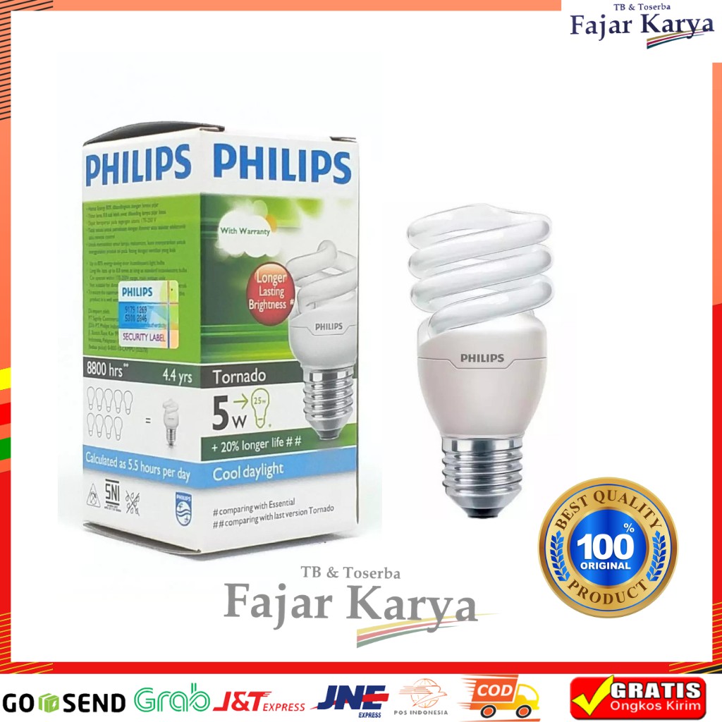 LAMPU SPIRAL PHILIPS TONADO TERLARIS