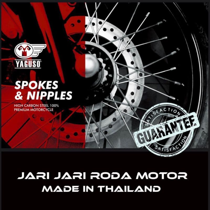 Ruji Jari jari Stanlis krom Yaguso model TDR Asli Thailand ring 17, 14 ,18