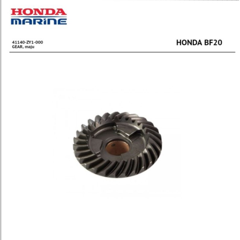 Gear maju mesin tempel Honda BF20