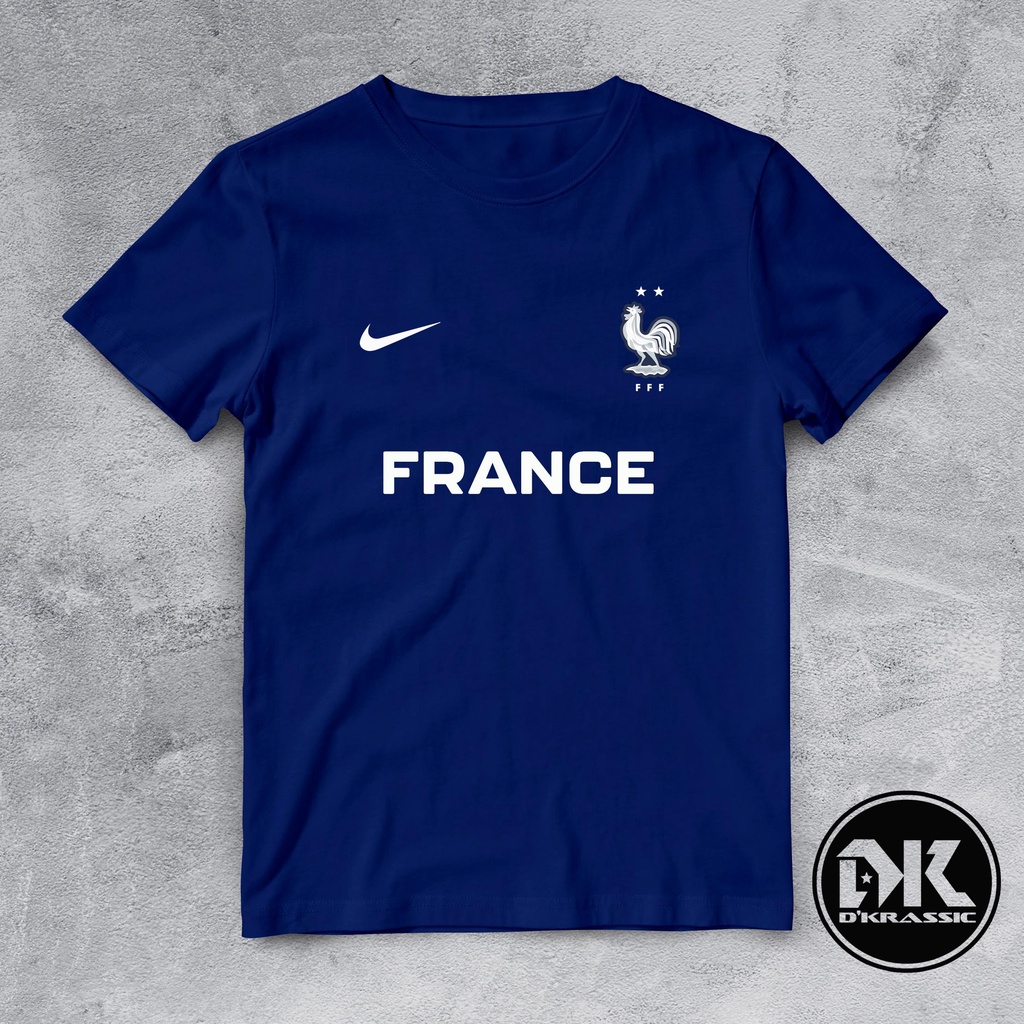 KAOS TSHIRT BAJU PRIA COMBED 30S NEGARA WORLD CUP 2022 FRANCE PRANCIS