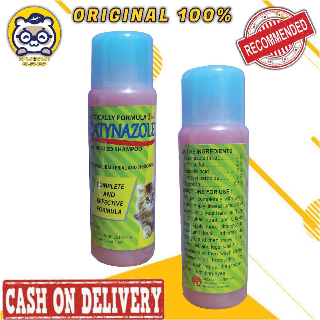 SAMPO KUCING ANTI JAMUR KORENG SCABIES GATAL SHAMPO CATYNAZOLE