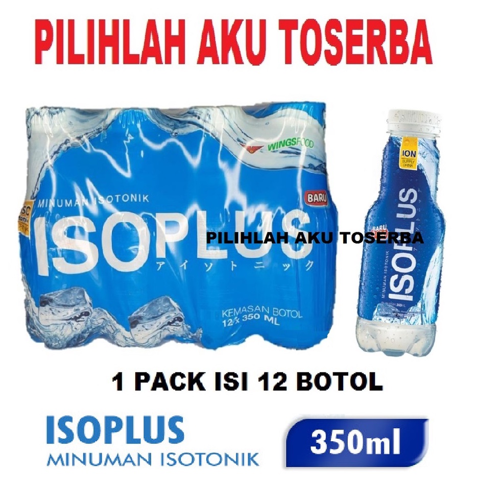 ISOPLUS Minuman Isotonik 350 ml - ( 1 pack isi 12 btl)