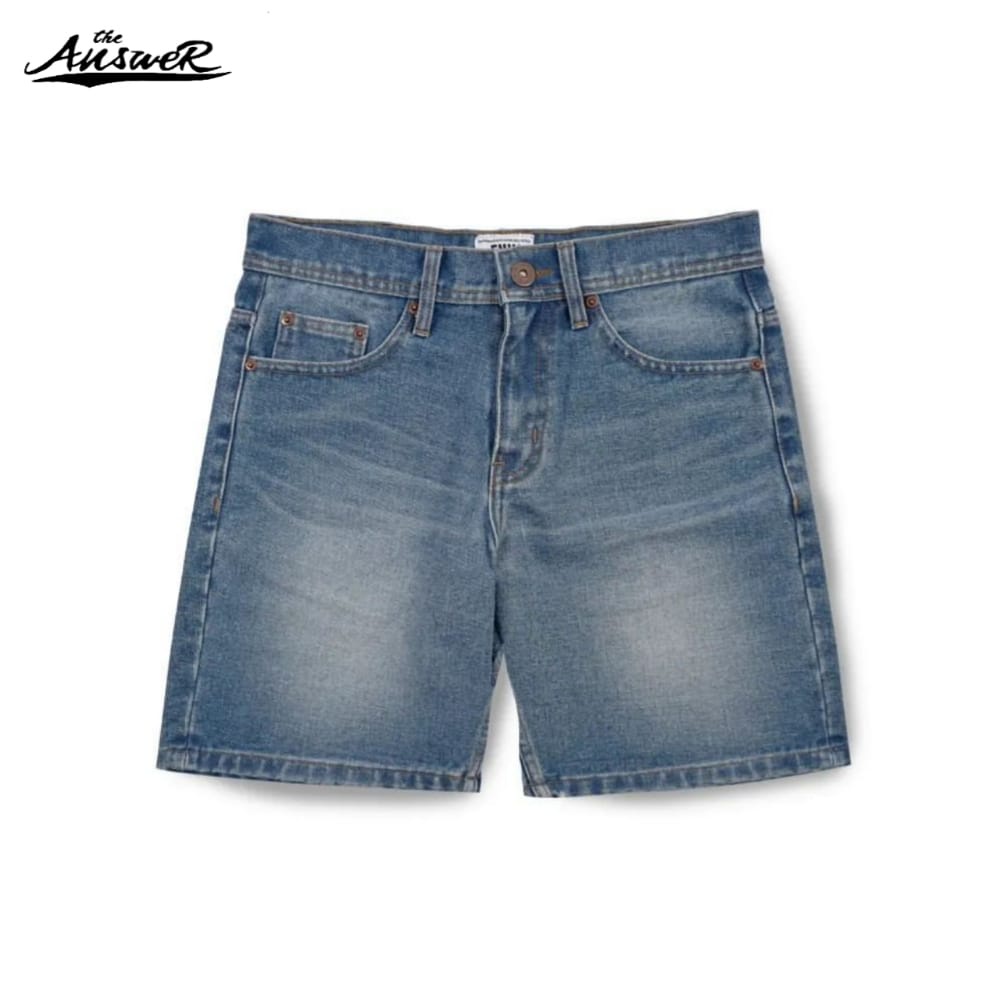 SHORTPANTS / CELANA PENDEK EVIL ARMY "TOURISM VINTAGE BLUE" THE ANSWER BANJARMASIN