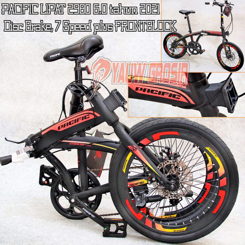 Sepeda Lipat PACIFIC CAKRAM 2980 RX 2980RX seri Velg Tinggi 2021