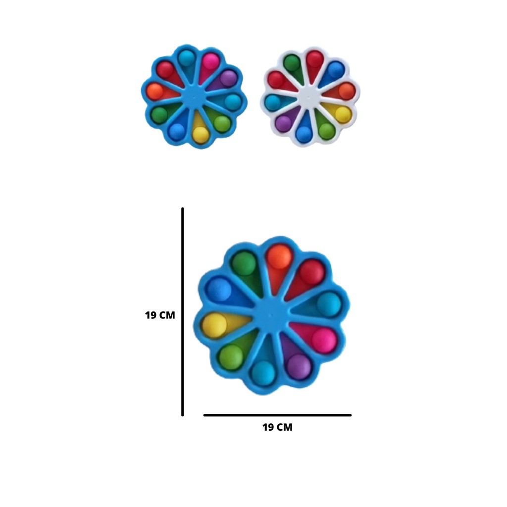 (MI) Mainan Pop It Simple Dimple Pedang Kapak Mainan Anak Senjata Terbaru-BIG FLOWER