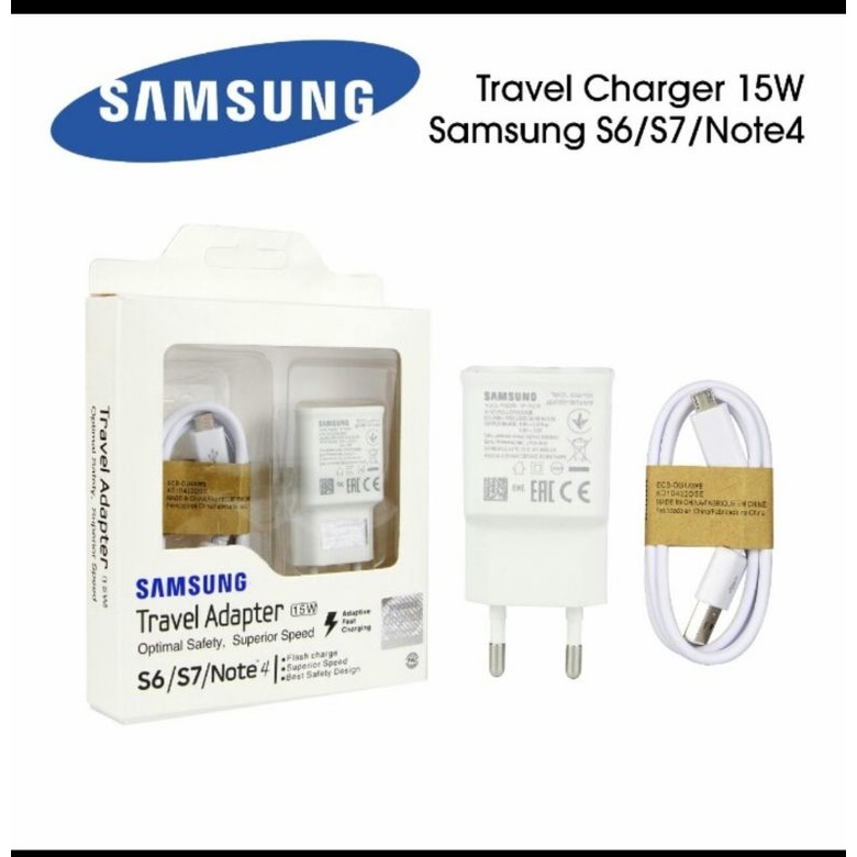 CHARGER SAMSUNG S6 S7 NOTE 4 MICRO USB 15W