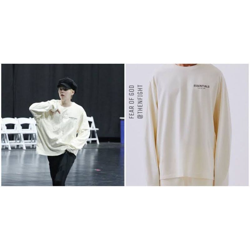 Sweater Basic BTS Suga Essentials Fear Of God Cream