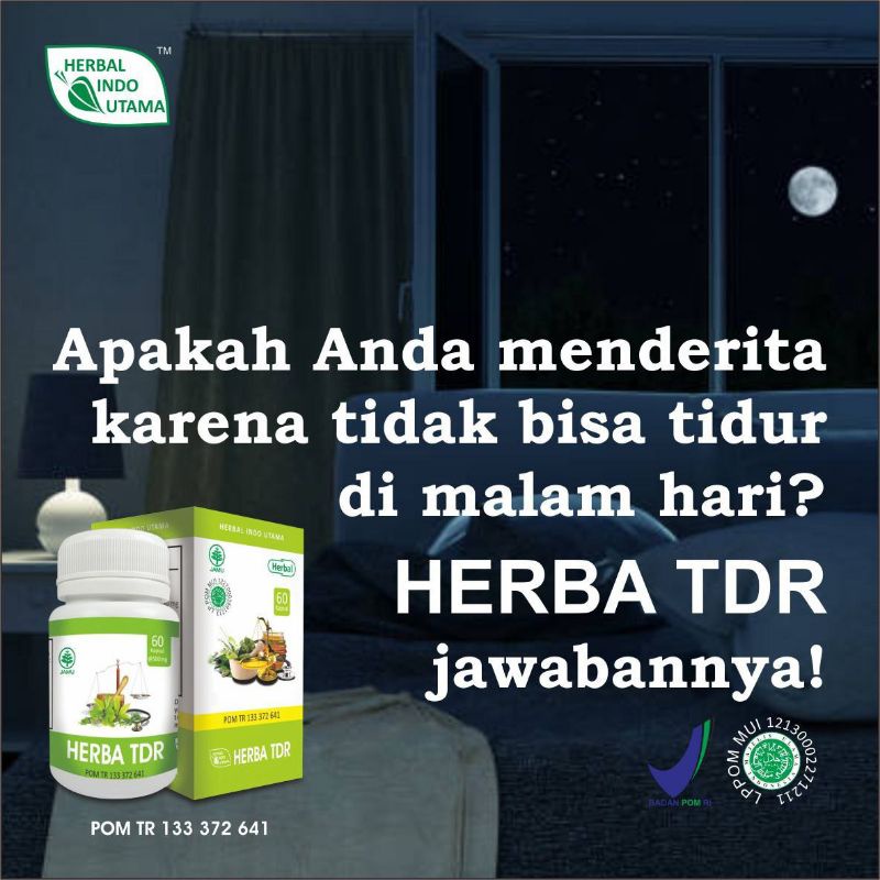 Kapsul Herba TDR Untuk Susah Tidur