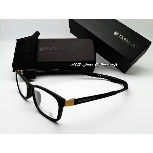 Frame Kacamata Tag Heuer Sporty Black