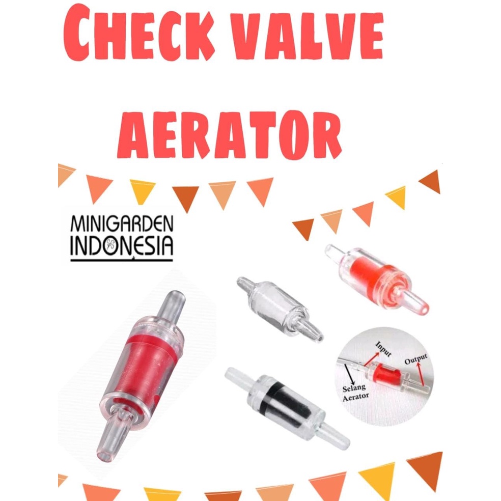 ONE WAY CHECK VALVE AERATOR PENAHAN ARUS BALIK SELANG AQUARIUM 3/16''