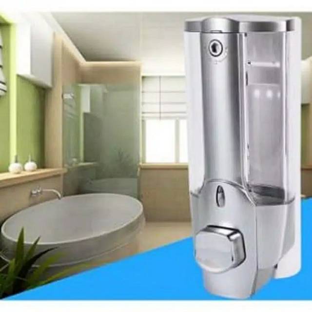 Dispenser Tempat Sabun Cair Single 1 Tabung With Key Lock 350ml