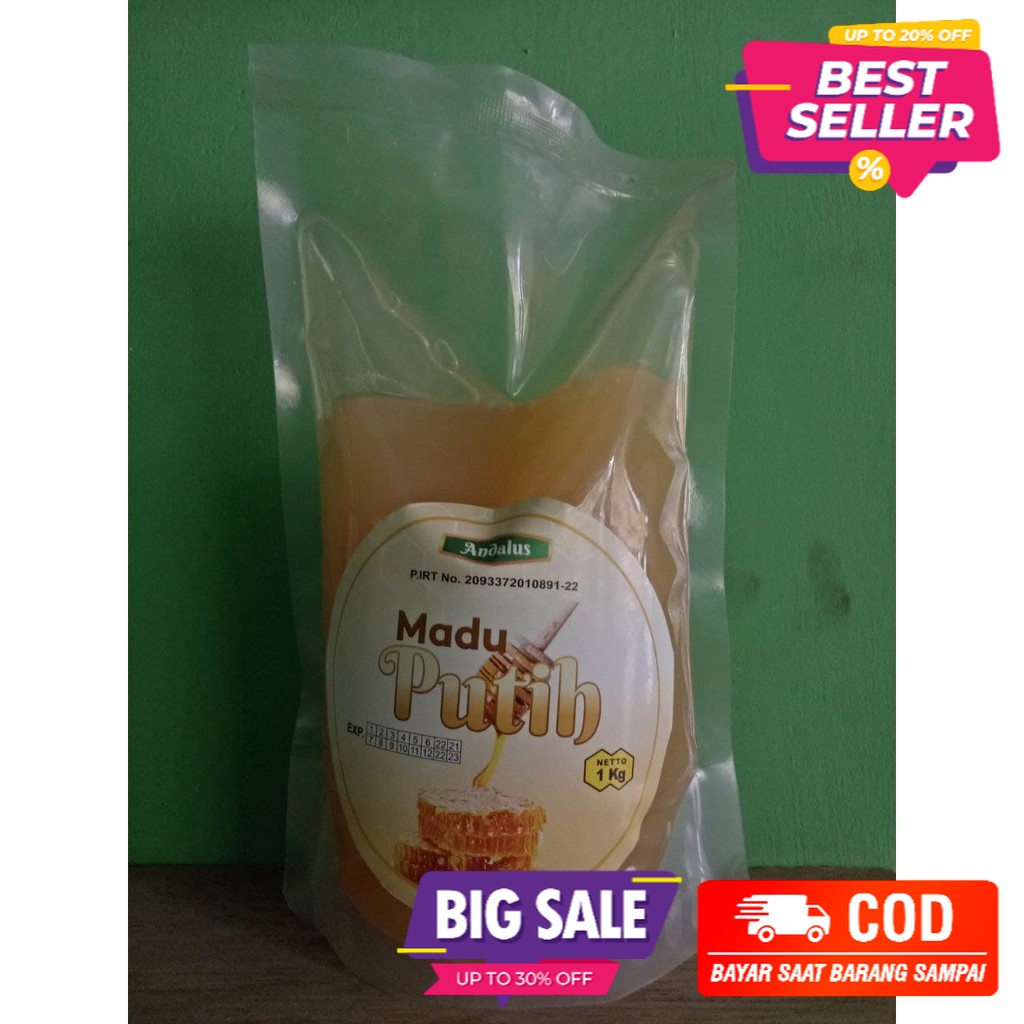 

Madu putih 1kg85 reffil andalus ORIGINAL