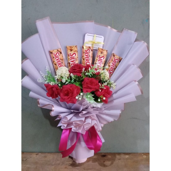 

Buket bunga mix coklat