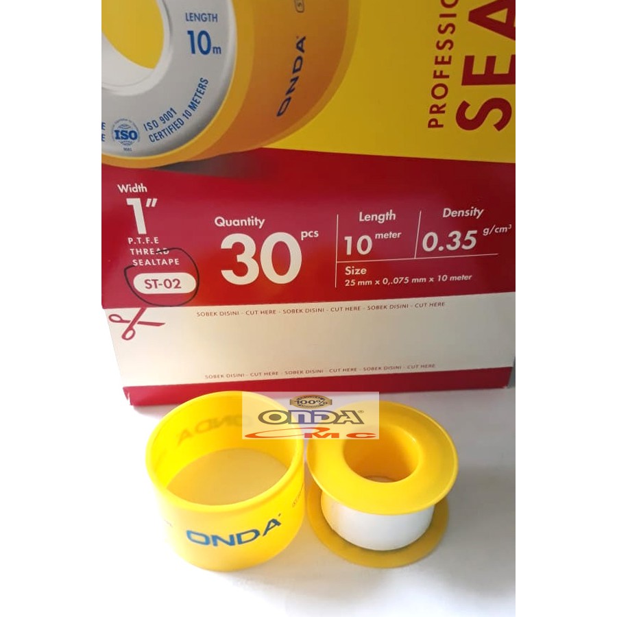 Sale Sola Sil Seal Tape Isolasi Isolatip 1 Inch 10 Meter ONDA ST 02