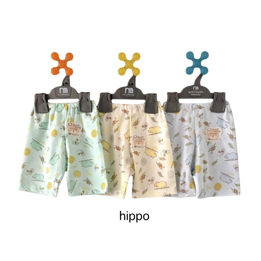Makassar ! Celana Pendek Chiyo Baby 0-3 Bulan NB/S/M/L ( 3 PCS )