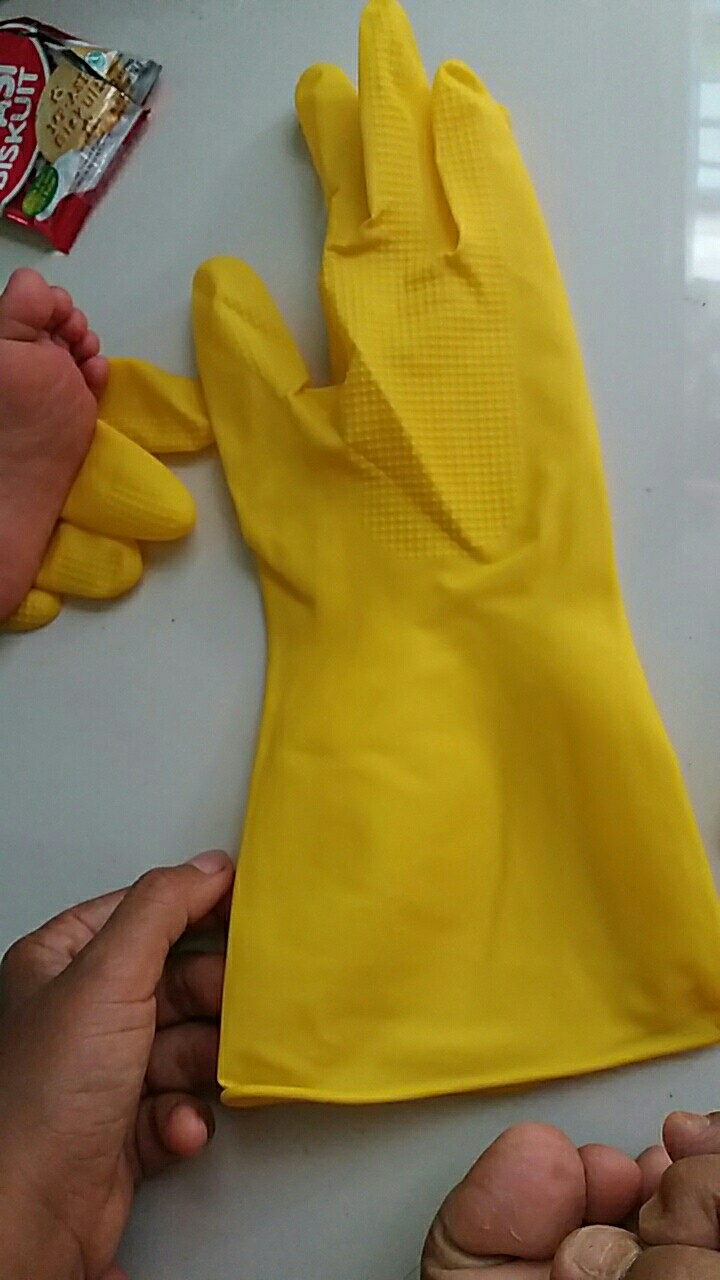 Rush-sarung Tangan Safety/sarung Tangan Karet Large