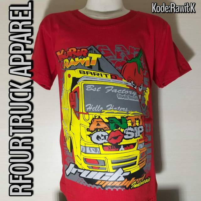 Fashion Anak Kaos Baru Truk Rawit Anti Gosip Kids