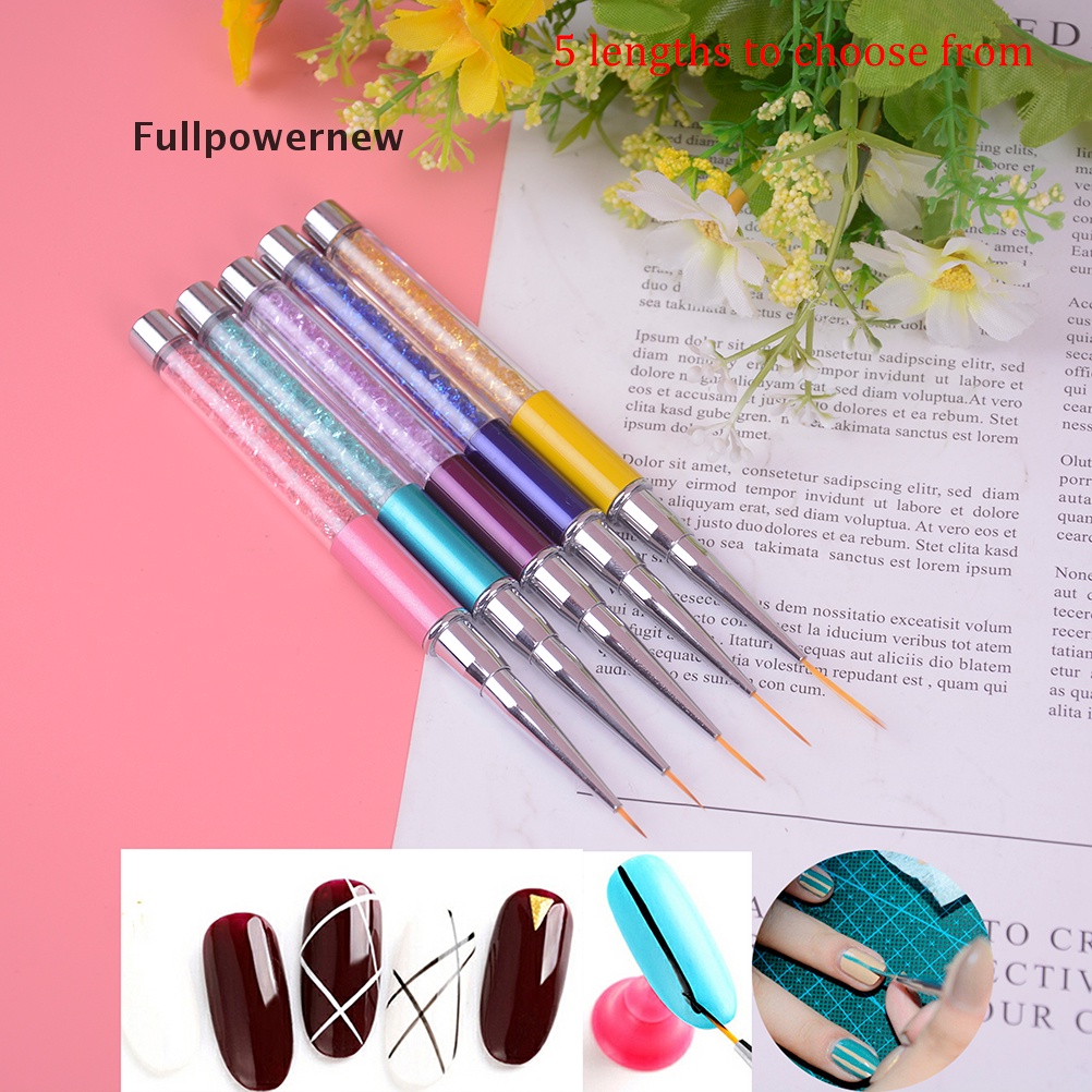 [FULL] Nail Art Line Brush Ultra-Thin Line Drawing Acrylic Manicure Nails Design Tool