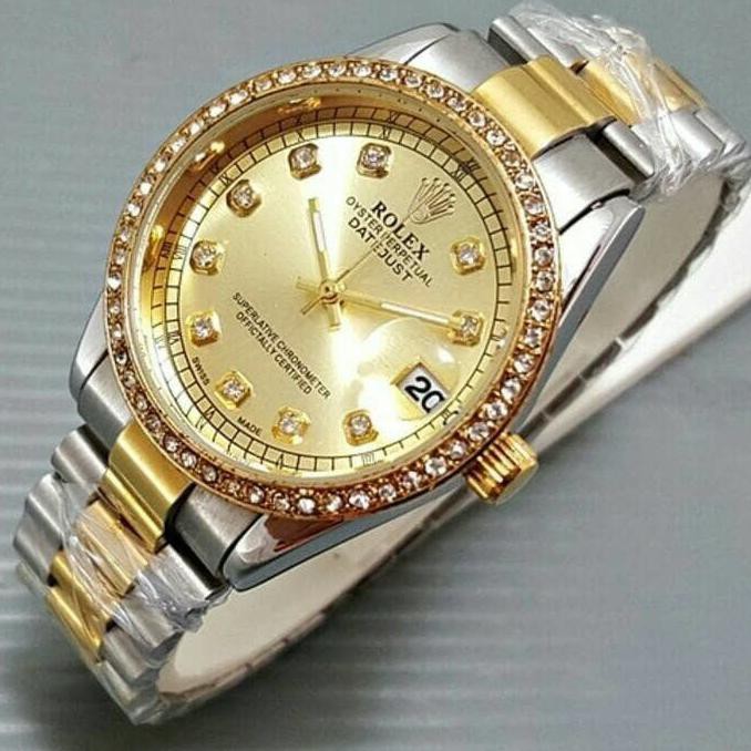 Jam Tangan Rolex Datejust Ring Diamond / Jam Tangan Wanita Rolex