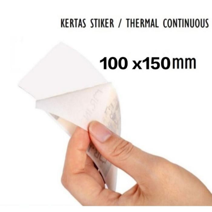 Kertas Label Thermal 100x150 Kertas Sticker Printer Barcode A6 500pcs