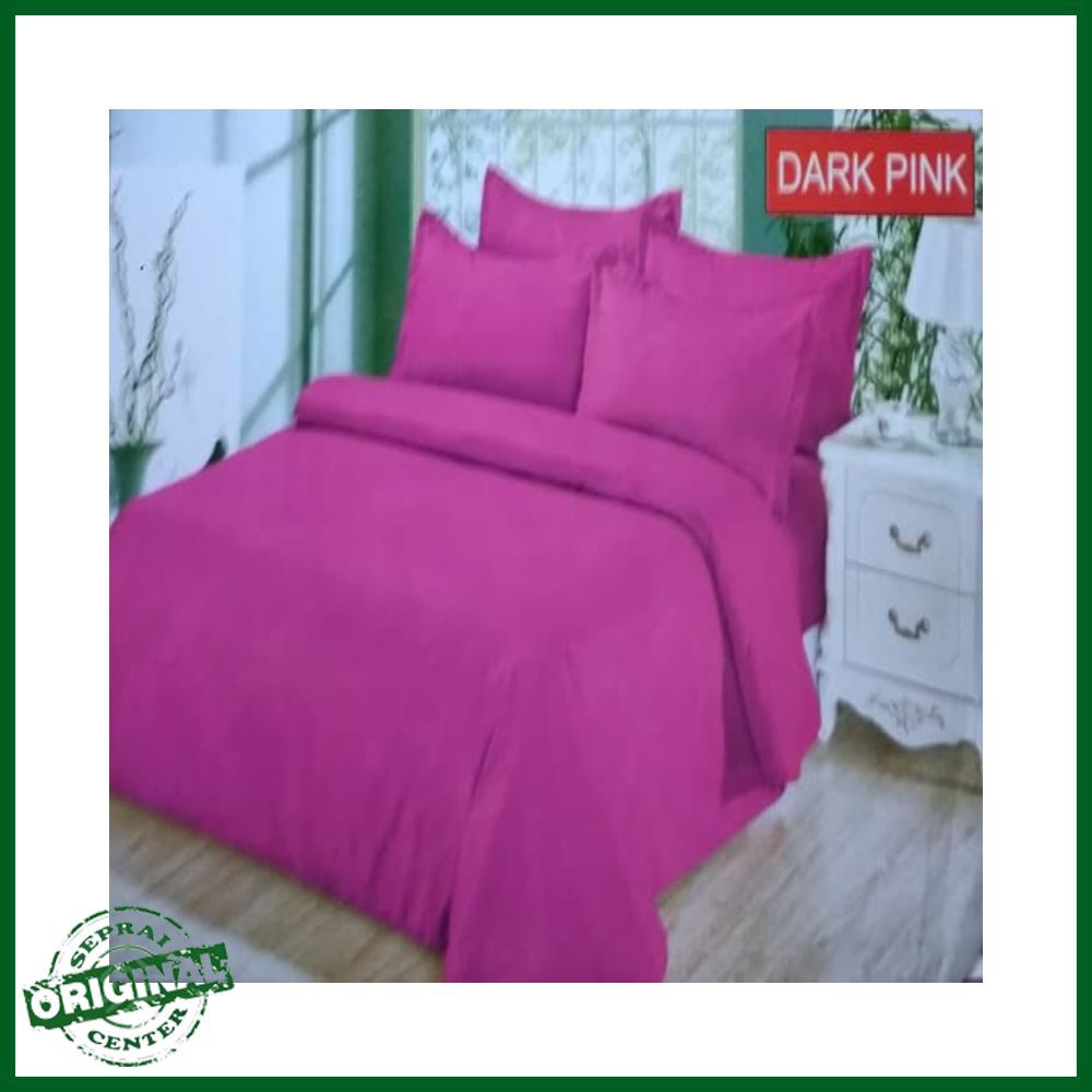 SEPRAI / SPREI BONITA DARK PINK No.1 KING 180 SEPRAI POLOS ELEGANT MERAH UNGU