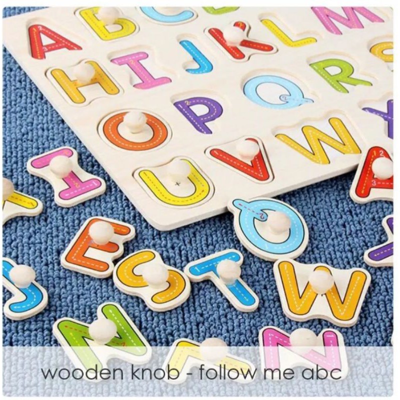 Edufuntoys  -  WOODEN KNOB /  Mainan puzzel KNOB Murah/ puzzel