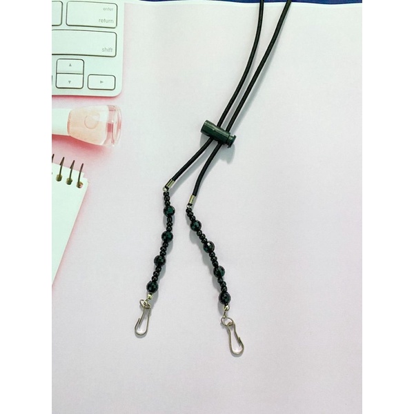 Konektor Masker Strap Mask 2in1 Mutiara Kristal-KSM 10