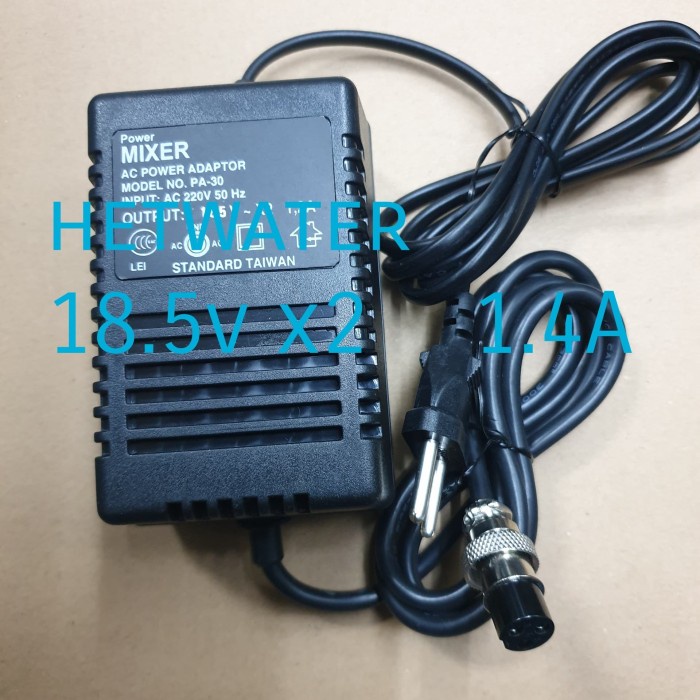 Promo Adaptor Power Mixer Audio 18.5V X2