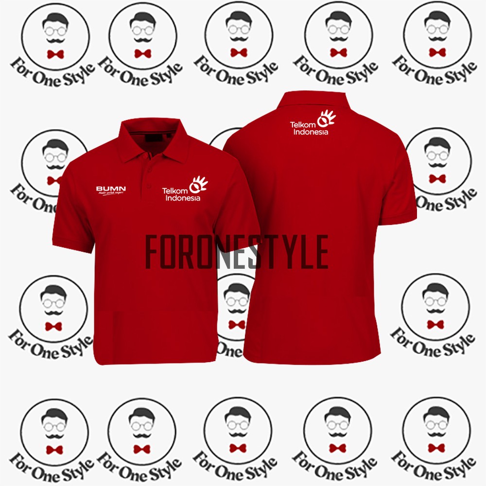 Polo Shirt Kaos Polo TELKOM INDONESIA BUMN Kaos Perusahaan - Poloshirt Kaos Telkom BUMN - foronestyl