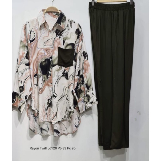 setelan Rayon Twill