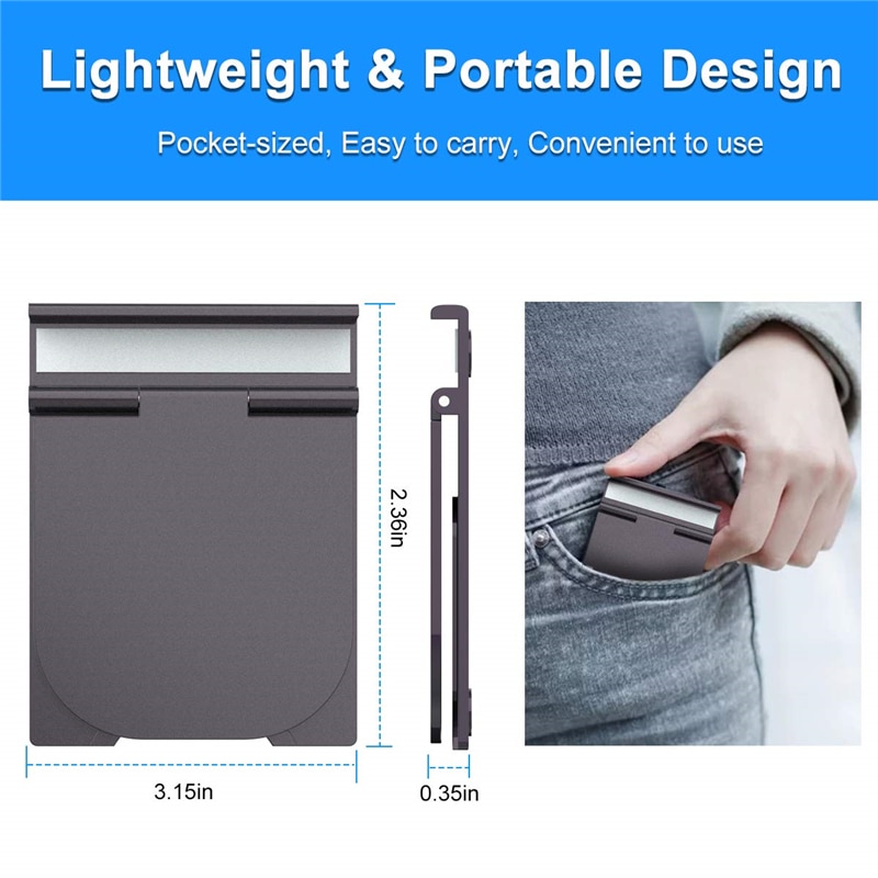 Creative Portable Phone Stand Adjustable Foldable Tablet Mount Desktop Phone Holder Cradle Dock Lazy Flat Stand