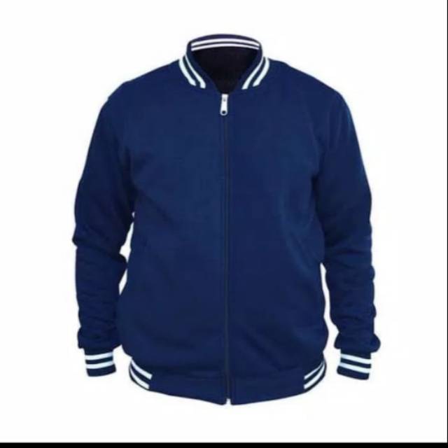 Jaket Baseball Varsity Biru Navy