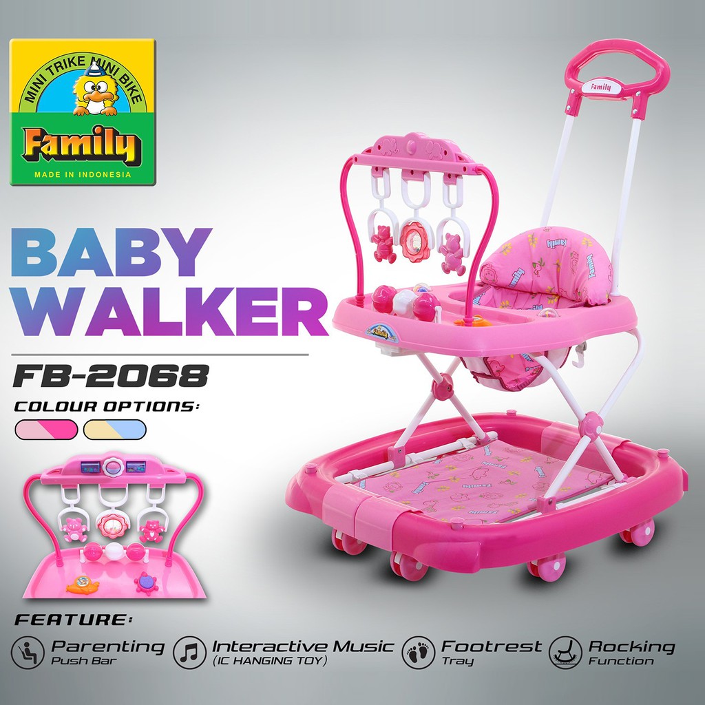 Baby Walker Family Mainan Gantung Musik 3 in 1 Alat