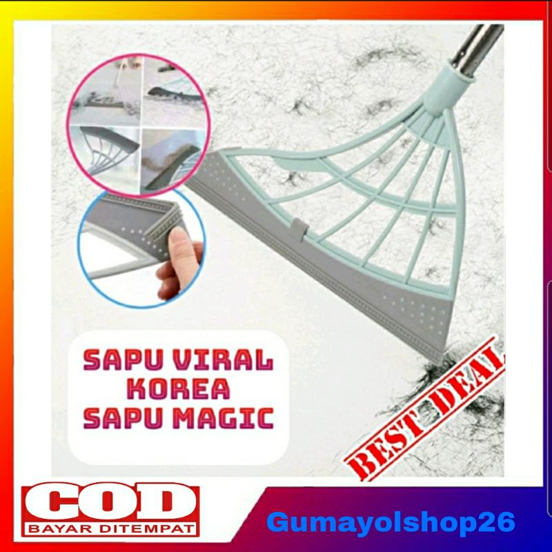 Sapu Korea Ajaib Magic Multifungsi / Sapu Viral Modern / Sapu Lipat Magic