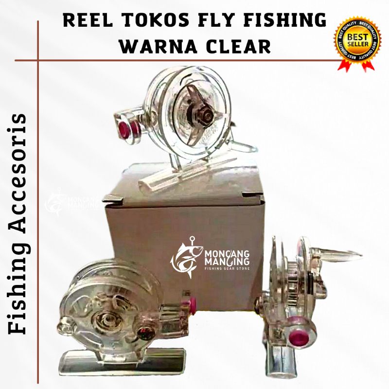 REEL TOKOS FLY FISHING PLASTIK MODEL FX45 KUAT TERLARIS
