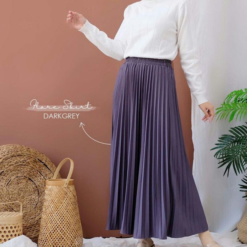 Rok plisket jumbo /FLARE SKIRT | ROK PLISKET | PLISKET SKIRT JUMBO MAYUNG / maxy skirt