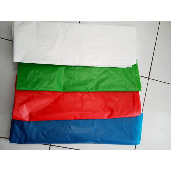 Plastik Kantong Sampah/Plastik Layangan warna warni/Plastik sampah warna warni 80x110 cm isi 20pcs