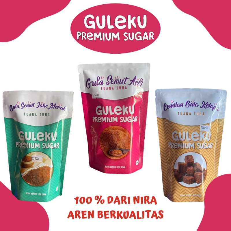 

GULEKU PREMIUM SUGAR • Gula Semut Asli - Gula Semut Jahe Merah - Cemilan Gula Kelapa