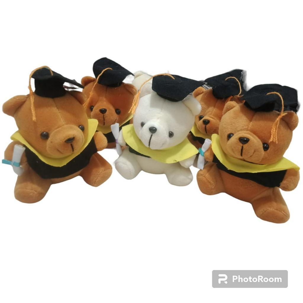 Boneka Wisuda Teddy Bear Beruang Tinggi 15cm BONEKA WISUDA TEDY BEAR MINI Boneka Wisuda terbaru