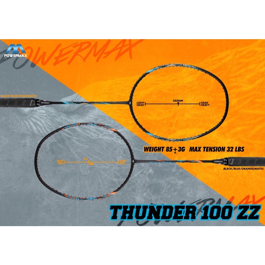 Raket Powermax Thunder 100 ZZ Raket Badminton Powermax Thunder 100 ZZ