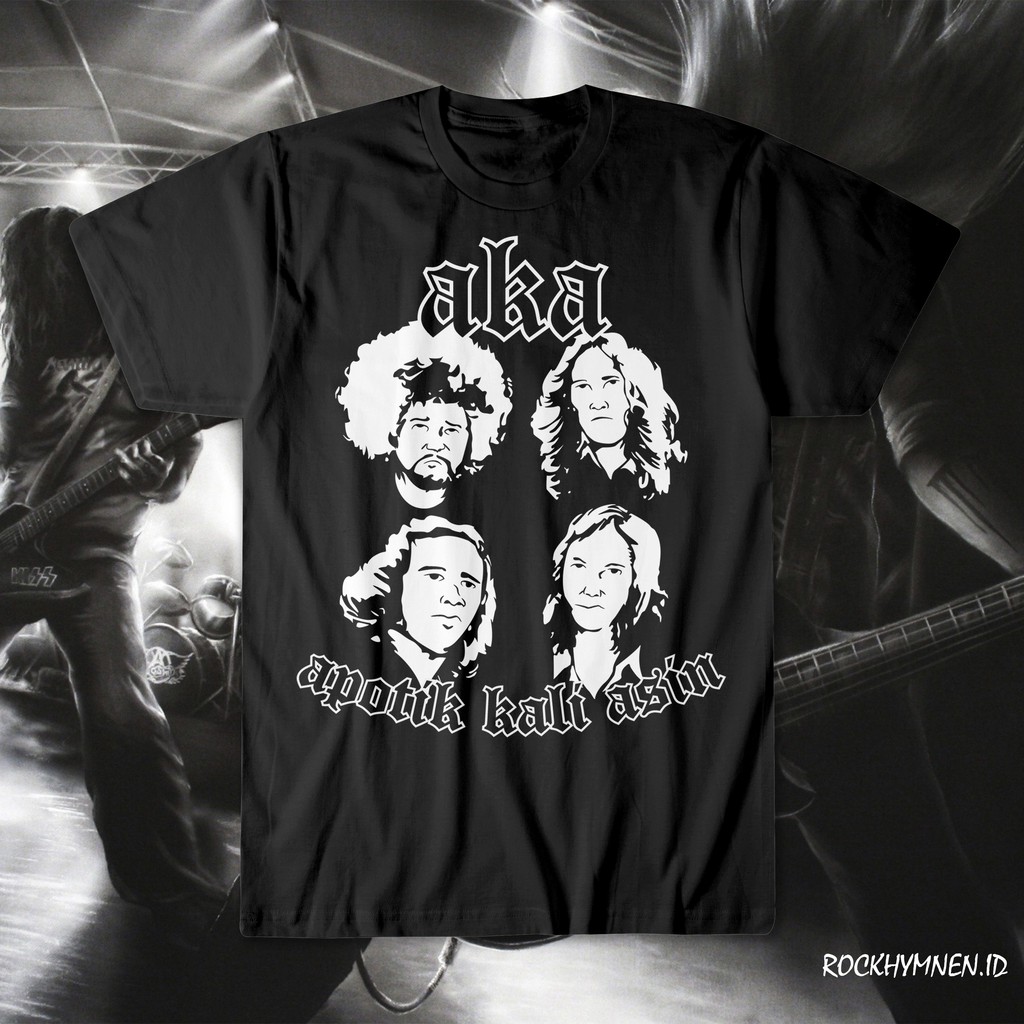 Kaos Band AKA(Apotik Kali Asin) Band Legendaris Indonesia Tahun 1976