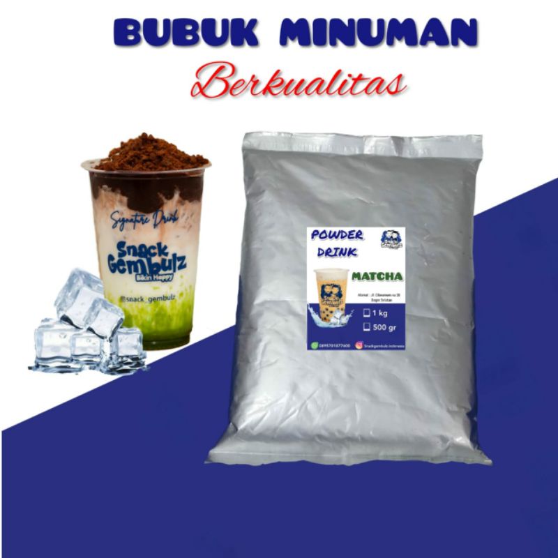 

Matcha Premium/1000gr/500gr/Serbuk/Powder/Bubuk Minuman Kekinian