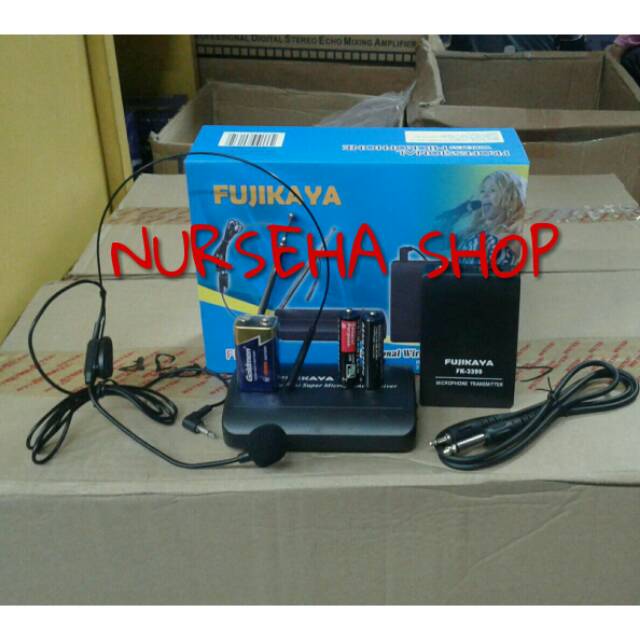 Mic wireless clip on Mic wireless headset FUJIKAYA FK 3399