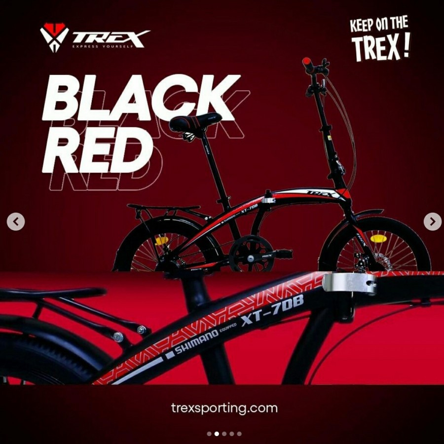 Sepeda Lipat 20" Trex XT 7 DB