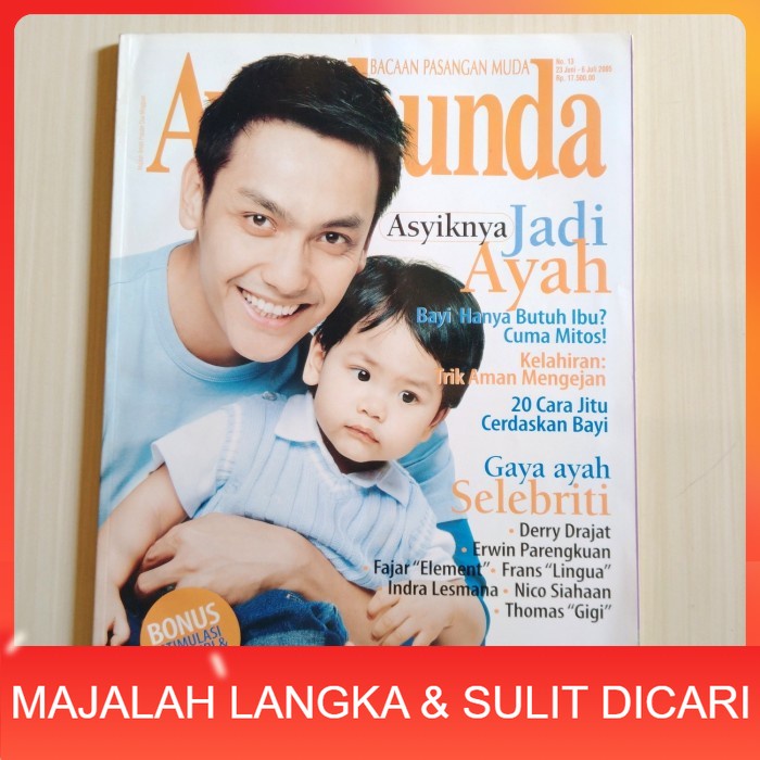 Majalah AYAHBUNDA No.13 Jun 2005 Cove GUNAWAN Langka