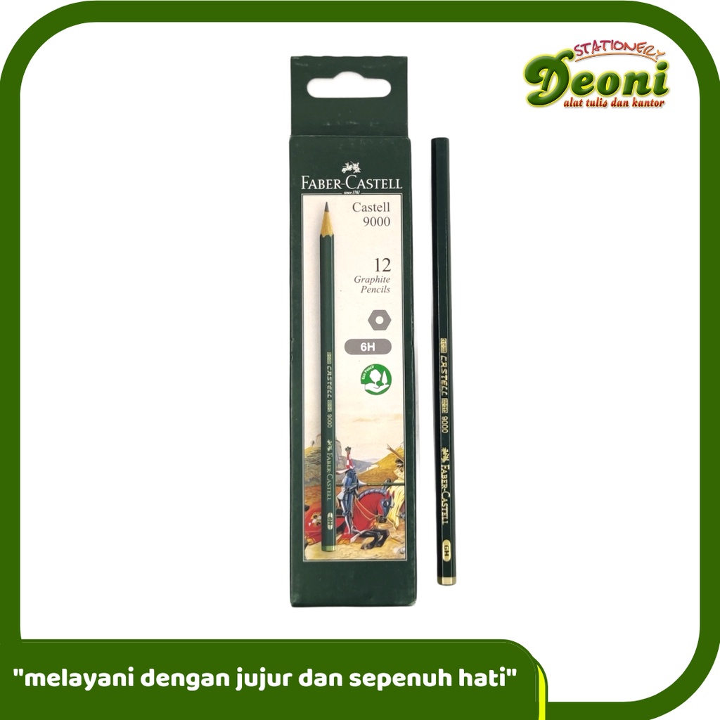 

FABER-CASTELL Castell 9000 Pencil 3H Pensil 12pcs