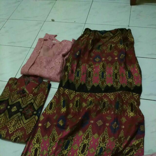 Couple Batik Gamis Pesta/couple Batik Modern